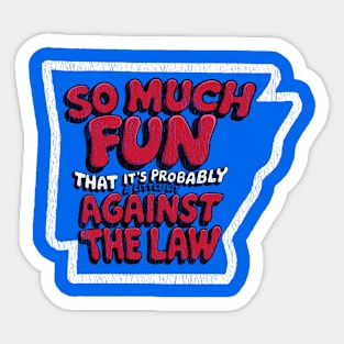 Arkansas Against the Law Sticker